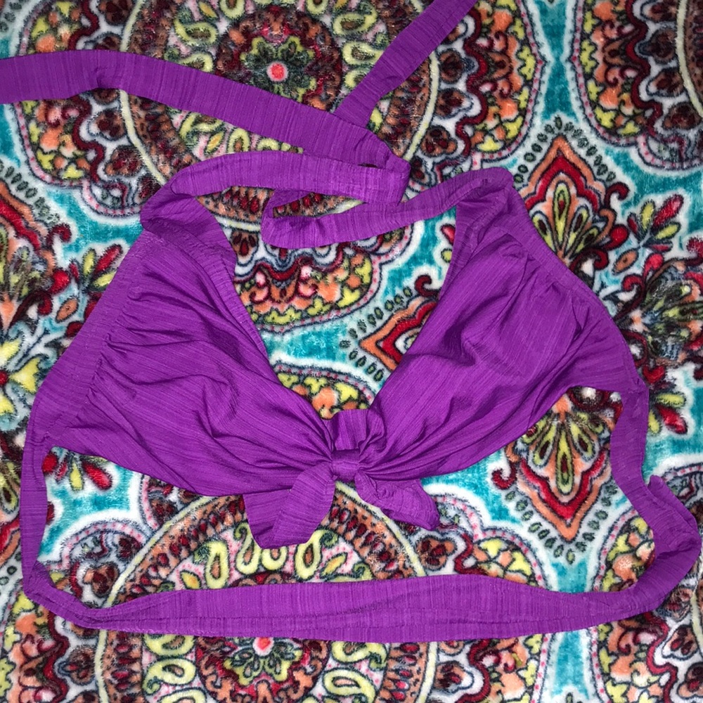 Purple bikini top
